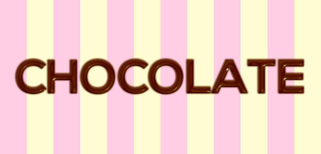 チョコレート文字